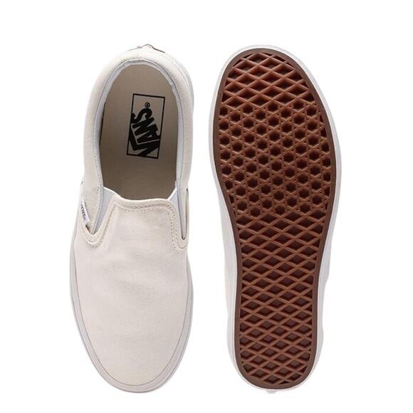 VANS Classic Slip-On White Men\'s Skate Shoes Size 8.5 NEW main image 4